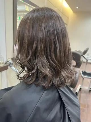 カラー カットパーマ 🌀あさみのヘアスタイル