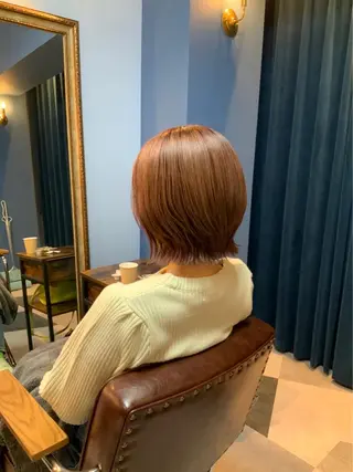 ミディアム カラー 中野 誠子のヘアスタイル