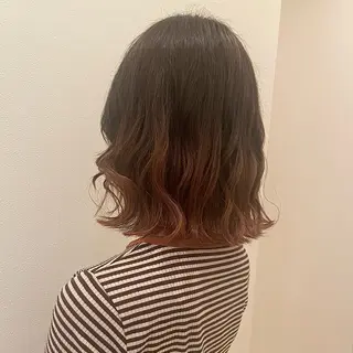ミディアム カラー 石黒 晴香のヘアスタイル