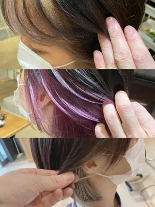 ミディアム カラー 前田 裕介のヘアスタイル