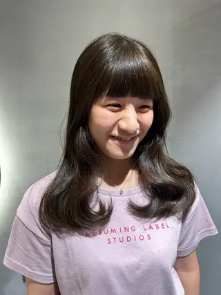 セミロング “ととのう”ヘッドス パ🌿本多麻亜優のヘアスタイル