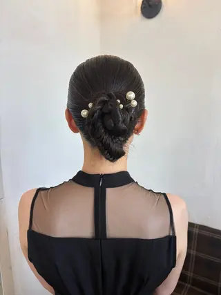 ロング ヘアアレンジ 吉岡 茉穂のヘアスタイル