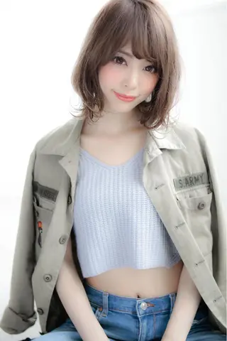 ミディアム パーマ うる艶/レイヤー 🪞池袋LAND🪞のヘアスタイル