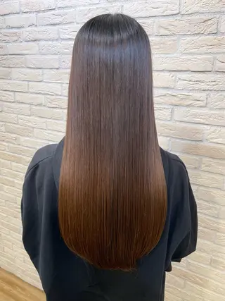 ロング 髪質改善カラー＆ 縮毛矯正　石井良平のヘアスタイル