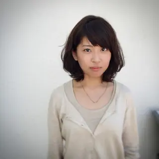 ミディアム カラー パーマ 【滝川市 美容師】 髙橋昌也のヘアスタイル