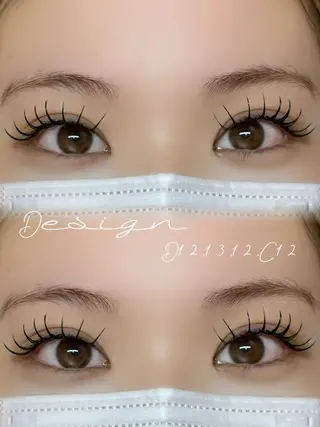 マツエク・マツパ eyelashenu YUNAのマツエク・マツパデザイン