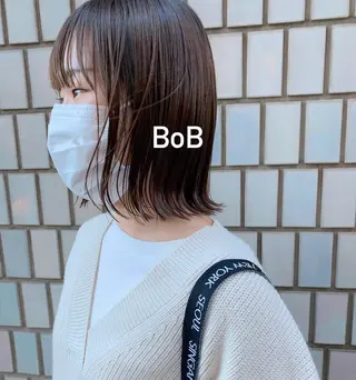 ミディアム カラー ELENA所属・ナチュラルなショート 北本空河のヘアスタイル