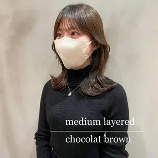 ミディアム LOMA🇰🇷 銀座クボタのヘアスタイル