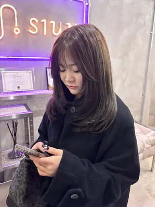 セミロング 艶髪/髪質改善/ ゆうとのヘアスタイル