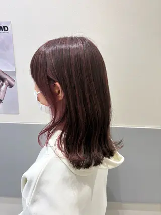 セミロング 🌷暖色艶カラー/ shiori🌷のヘアスタイル