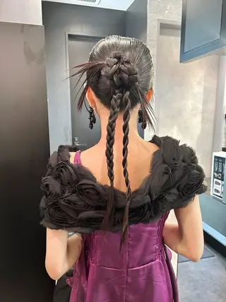 ロング ヘアアレンジ 🎀ヘアセット透明感 /REINA🎀のヘアスタイル