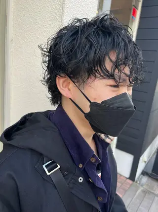 パーマ メンズ Ore🫧タナカマヤ /柔らかい質感カラーのヘアスタイル