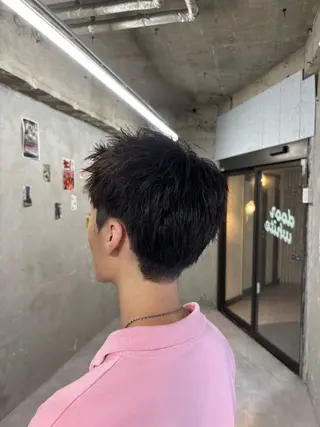 ショート パーマ メンズ door white hideのヘアスタイル