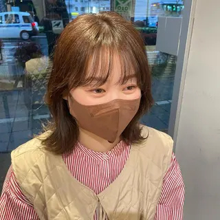 カラー ヘアアレンジ 𝙢𝙞𝙮𝙪🎀 girly hairのヘアスタイル