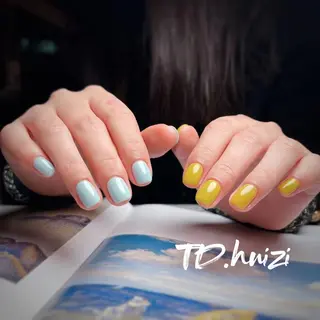 ショート めぐみのネイルサロン スタッフ練習のネイルデザイン