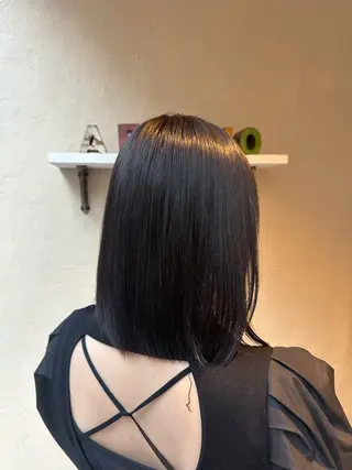 ミディアム カラー 若林 美帆のヘアスタイル