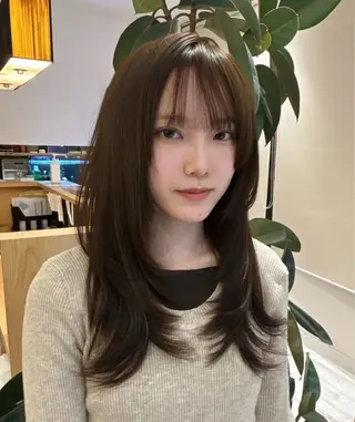 ロング 野尻 暖のヘアスタイル