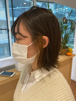 ミディアム カラー 🟩白髪ぼかし/ボブ /ショートヘア/大司のヘアスタイル