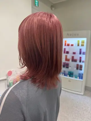 ミディアム モデル募集 /万代/松井茉里奈のヘアスタイル