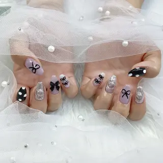 ネイル パーツ全部¥110 サロンミミのネイルデザイン