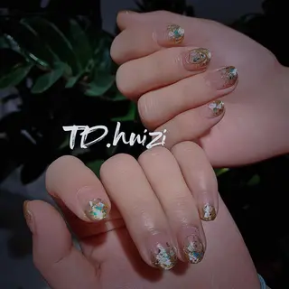 ショート めぐみのネイルサロン スタッフ練習のネイルデザイン