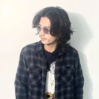 メンズ 柏メンズカットパーマ NO.1タイチのヘアスタイル