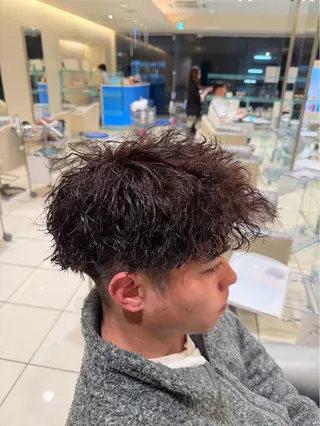 パーマ メンズ 西畑海希/メンズ パーマ/メンズカットのヘアスタイル