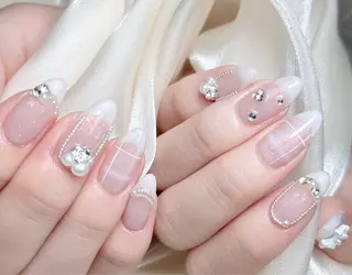 ネイル M🌷nail 長さだし専門店のネイルデザイン
