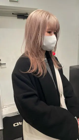 ロング カラー パーマ ヘアアレンジ メンズ キッズ ネイル マツエク・マツパ アイブロウ 艶ハイトーン/ヘア アレンジAYAKAのヘアスタイル
