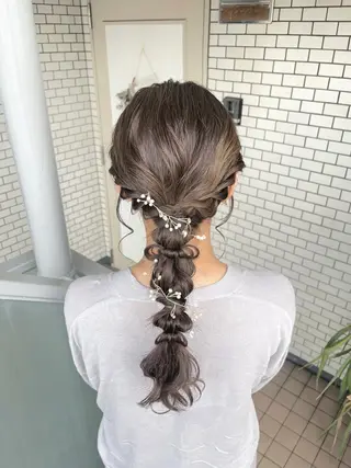 ロング 参列♡デートゆるふわ ヘアメイク🎀みゆうのヘアスタイル