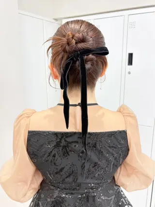 ロング ヘアアレンジ ヘアセット🩷 エクステ🎀ゆう💞のヘアスタイル