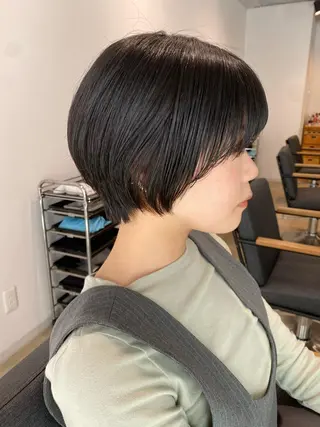 ショート レイヤー/大人ボブ 渡邉【日吉美容室】のヘアスタイル