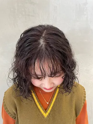 ミディアム カラー ♥️ブリーチなしW/ カラー/優希/大宮のヘアスタイル