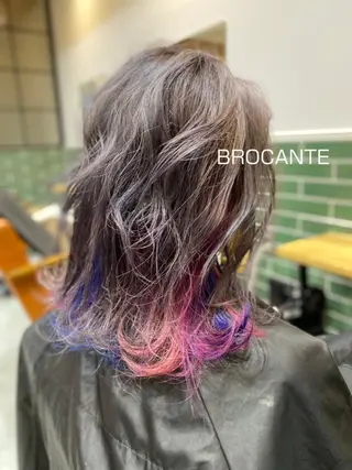 セミロング カラー BROCANTE立川 karasawa.nのヘアスタイル