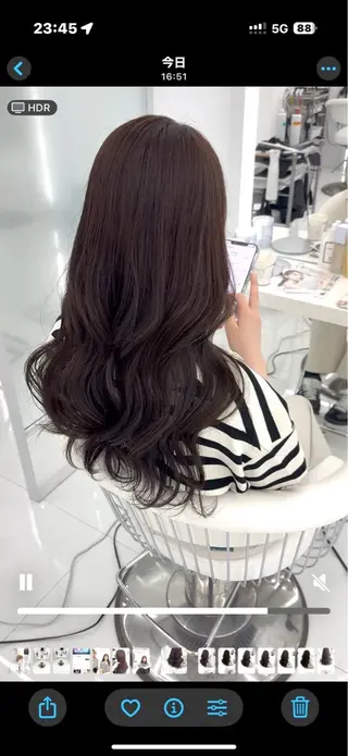 ロング 濱田 剛志のヘアスタイル