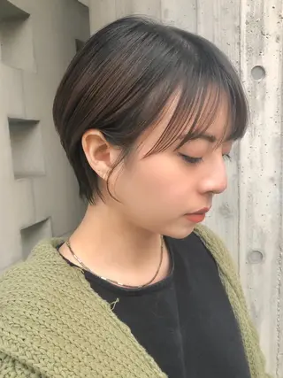 ショート 上品な大人レイヤー 🍀渋谷🍀濱口敬太のヘアスタイル