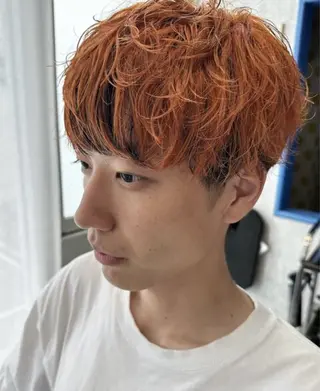 ショート カラー メンズ 近藤 叶大のヘアスタイル