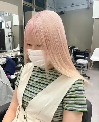 カラー 酸性ストレート 髪質改善のヘアスタイル