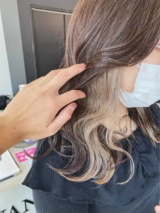 ミディアム カラー レイヤー/ショート chere狭山のヘアスタイル