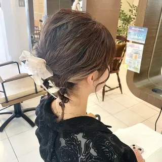 ショート ヘアアレンジ 透明感カラー/ 寺田千雅子のヘアスタイル