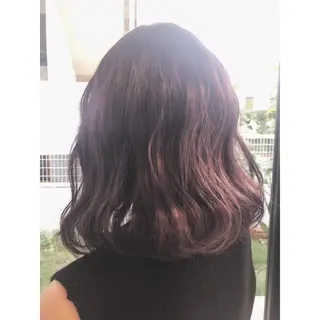 ミディアム カラー 林 梓のヘアスタイル