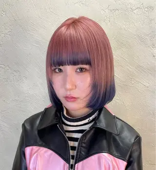 ミディアム カラー ヘアアレンジ 海外/ハイトーン🪽 ☯️ami☯️のヘアスタイル