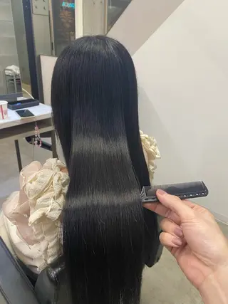 ロング パーマ 友利 翔太のヘアスタイル