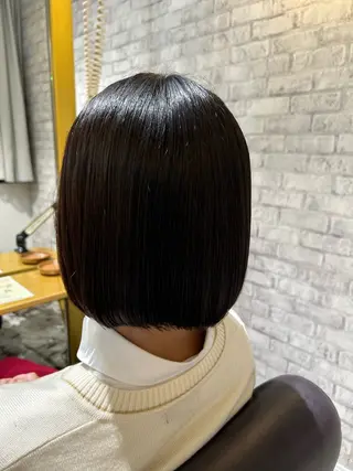 ショート 縮毛矯正／レイヤー／ 🌼mizukiのヘアスタイル