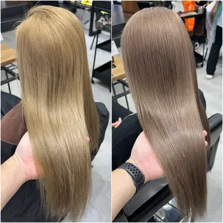 セミロング カラー KEISUKE🐶 カラー✨エクステのヘアスタイル