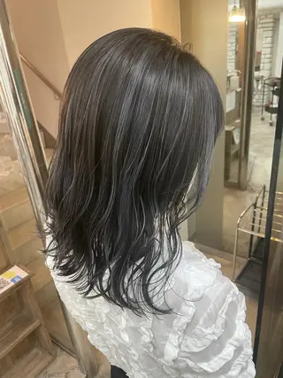 セミロング 髪質改善×縮毛矯正 ×艶カラーNAOのヘアスタイル