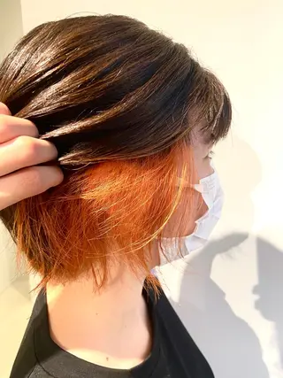 ショート カラー 🎀安藤 綾伽のヘアスタイル