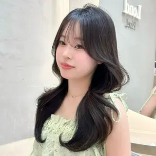 ロング 縮毛矯正/韓国ヘア /レイヤー🎀ミズキのヘアスタイル