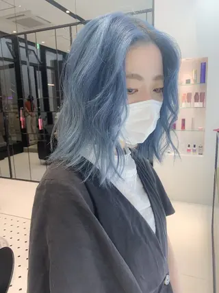 ミディアム カラー レイヤー/ブリーチ HIKARU ♡のヘアスタイル