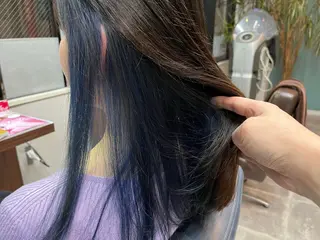 セミロング カラー 長内 大明のヘアスタイル